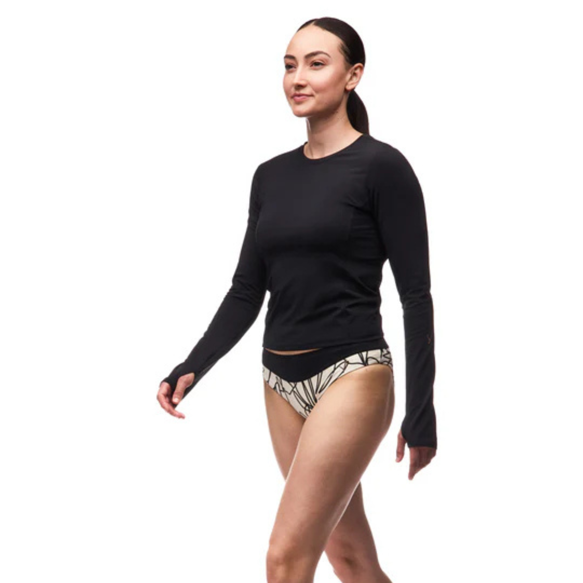 BAS DE MAILLOT INDYEVA FEMME PEKA III HEMATITE BOTANICAL S26T0047 MAHEU GO SPORT CÔTÉ