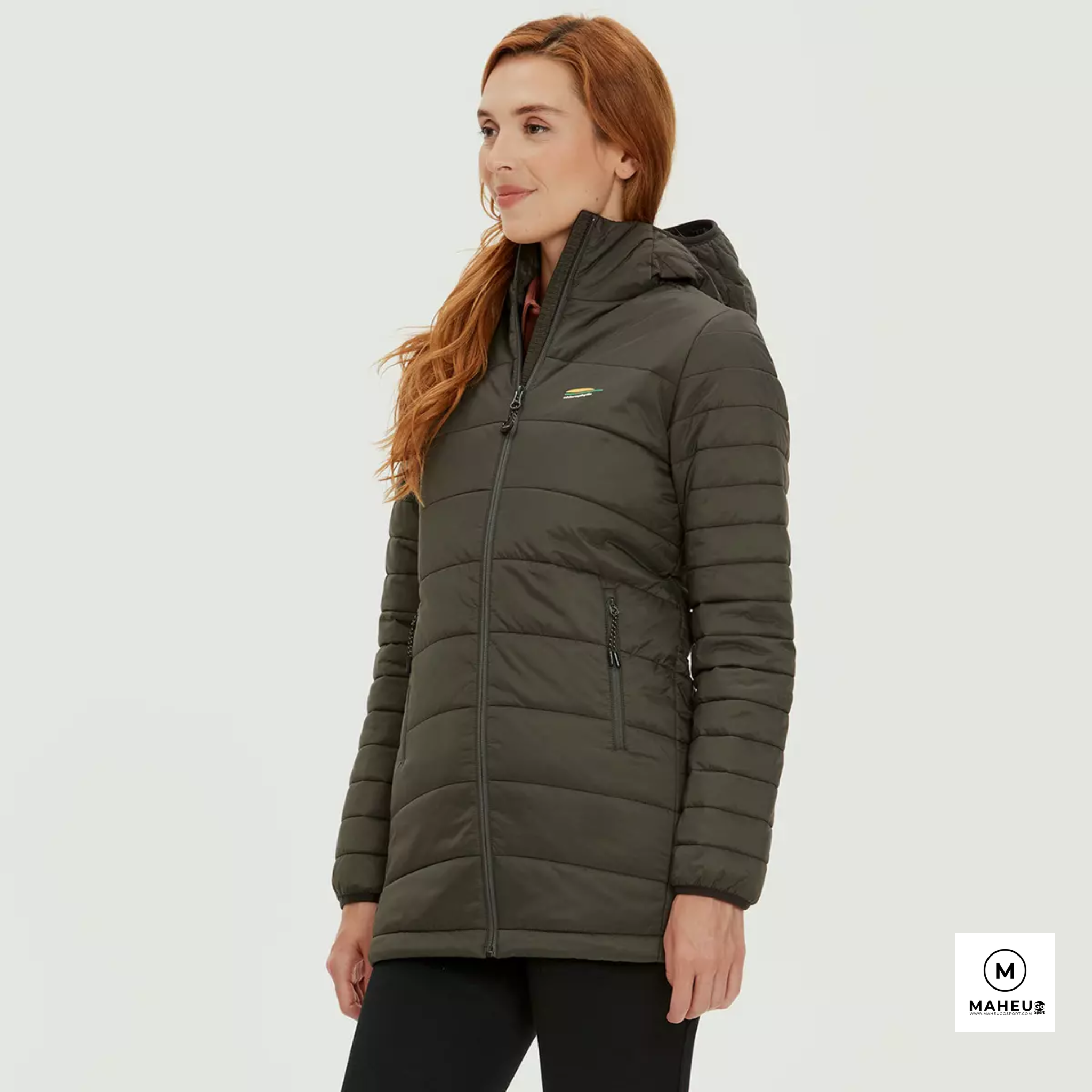MANTEAU MI-SAISON PRIMA FEMME VERT, CHLOROPHYLLE - Maheu Go Sport