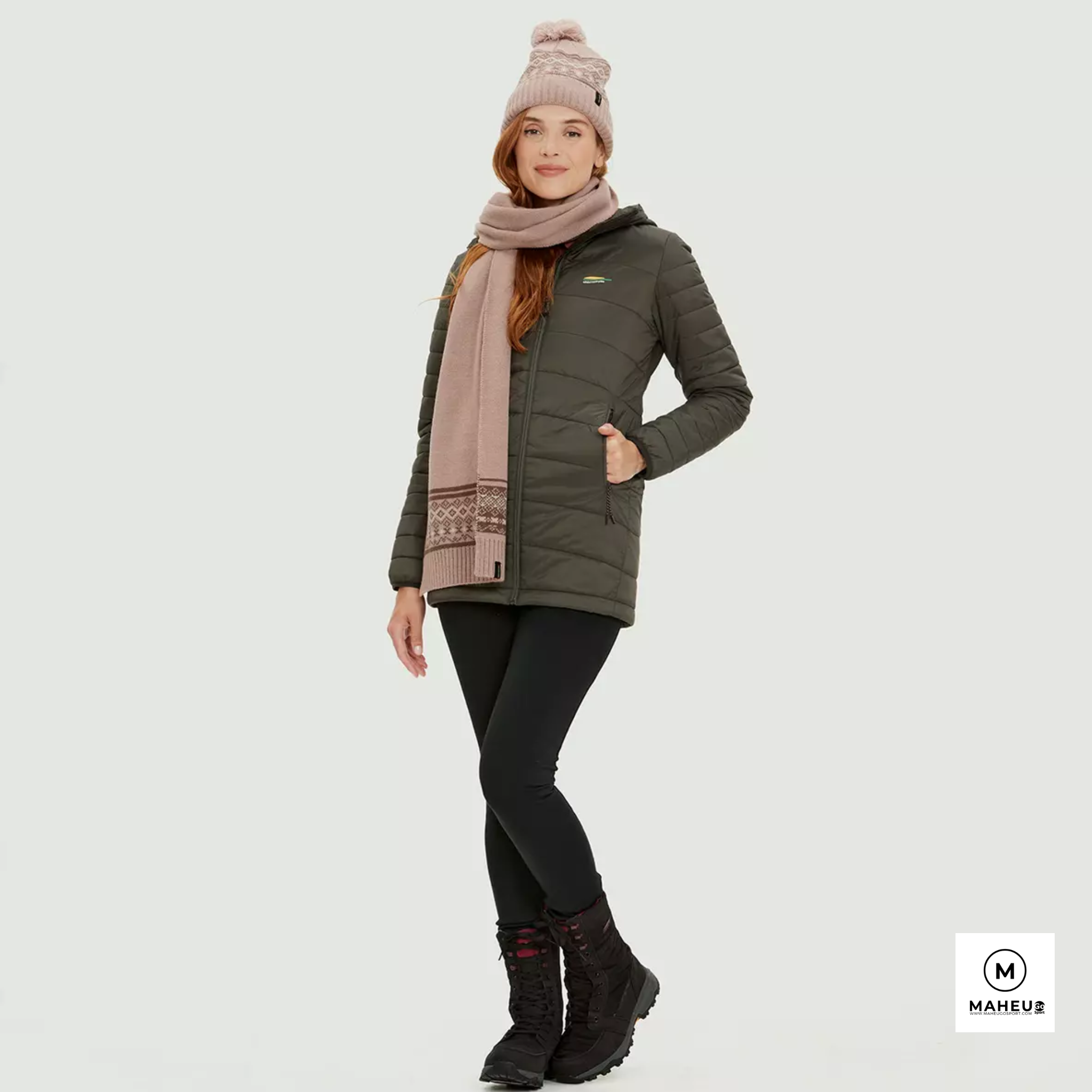 MANTEAU MI-SAISON PRIMA FEMME VERT, CHLOROPHYLLE - Maheu Go Sport