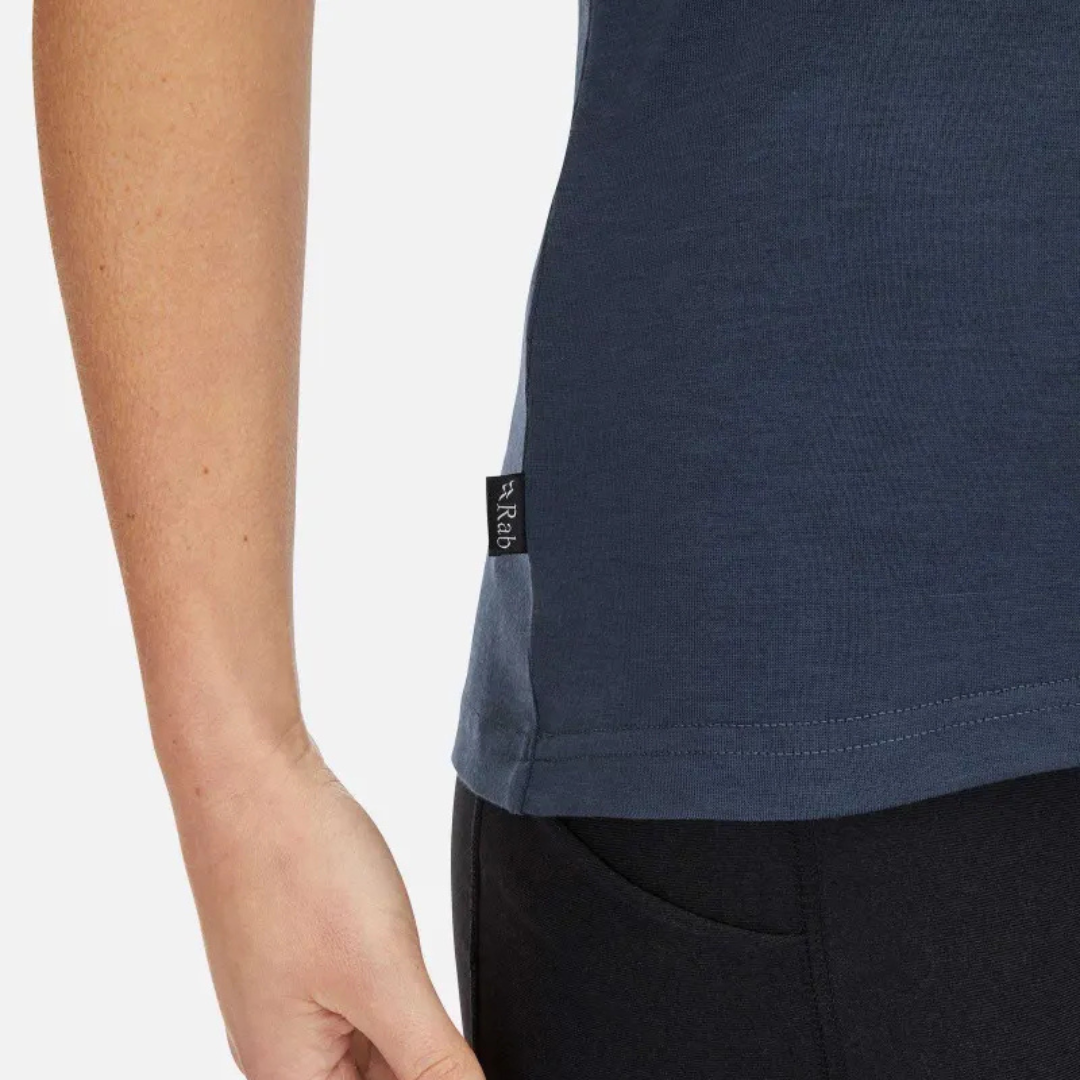 T-SHIRT POUR FEMME, CRIMP LOGO PLUM - Maheu Go Sport