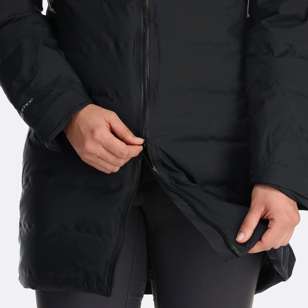 MANTEAU DUVET FEMME, VALIANCE PARKA NOIR