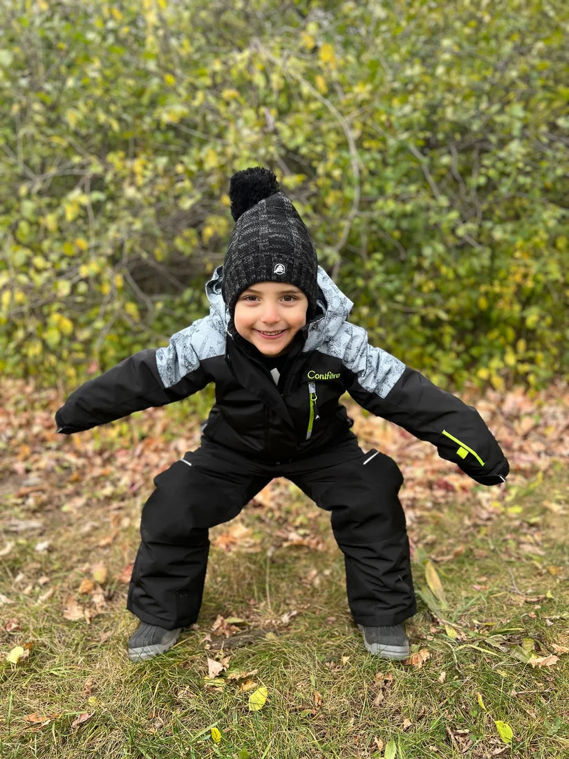 HABIT D'HIVER POUR ENFANT, QUERCUS NOIR (2 À 16 ANS)