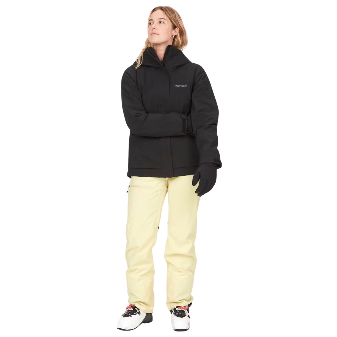 MANTEAU SKI FEMME, REFUGE NOIR