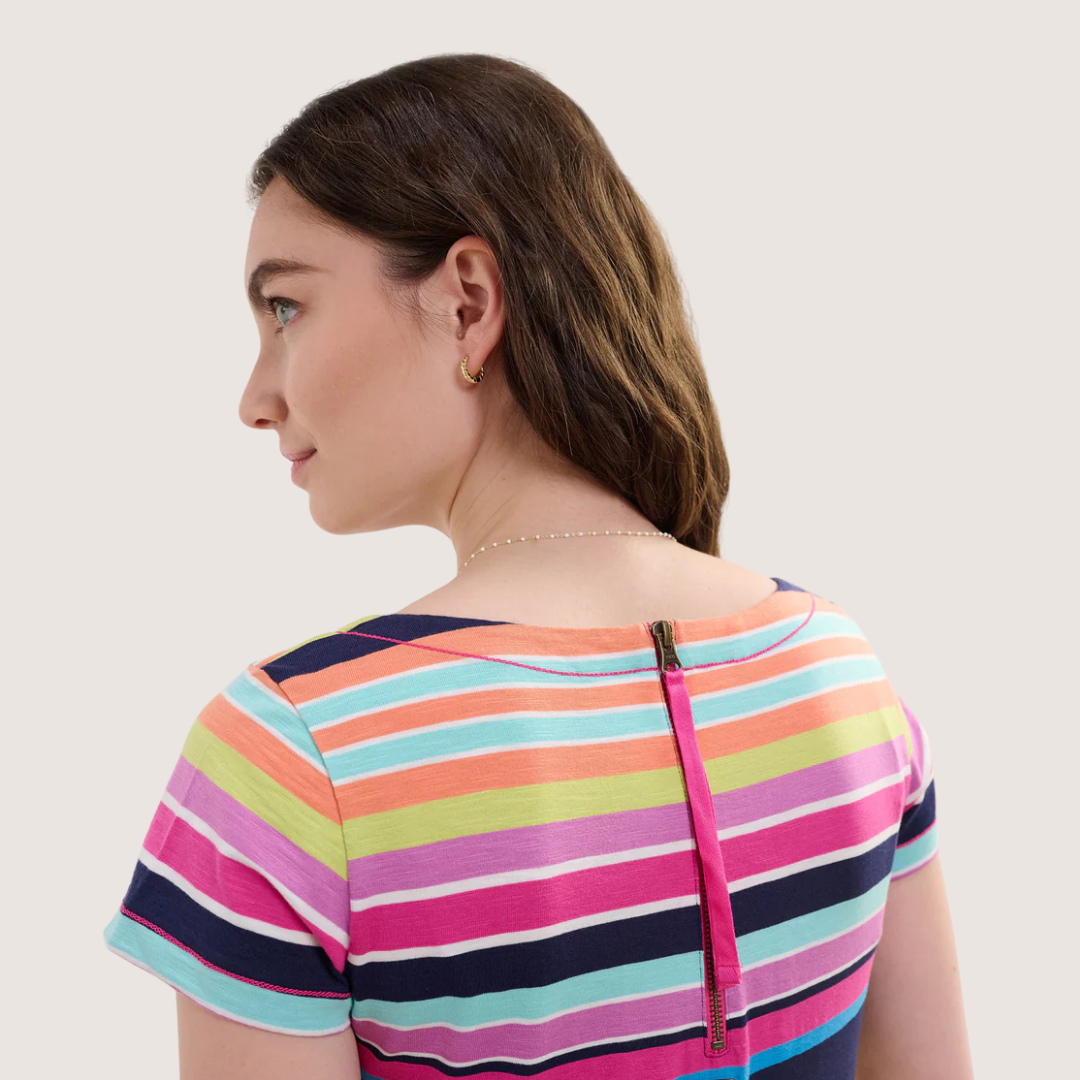 ROBE POUR FEMME, NELLIE RAYURES CHAUDES - Maheu Go Sport