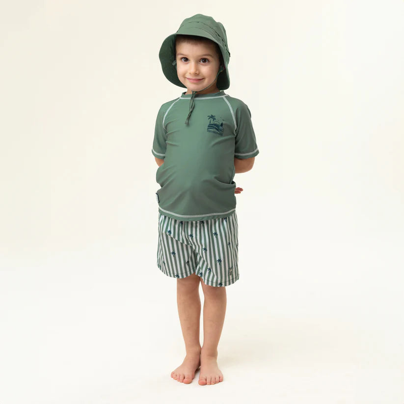 T-SHIRT ENFANT PROTECTION SOLAIRE UV 50+ VERT S25S201 NANÖ MAHEU GO SPORT DEVANT MANNEQUIN