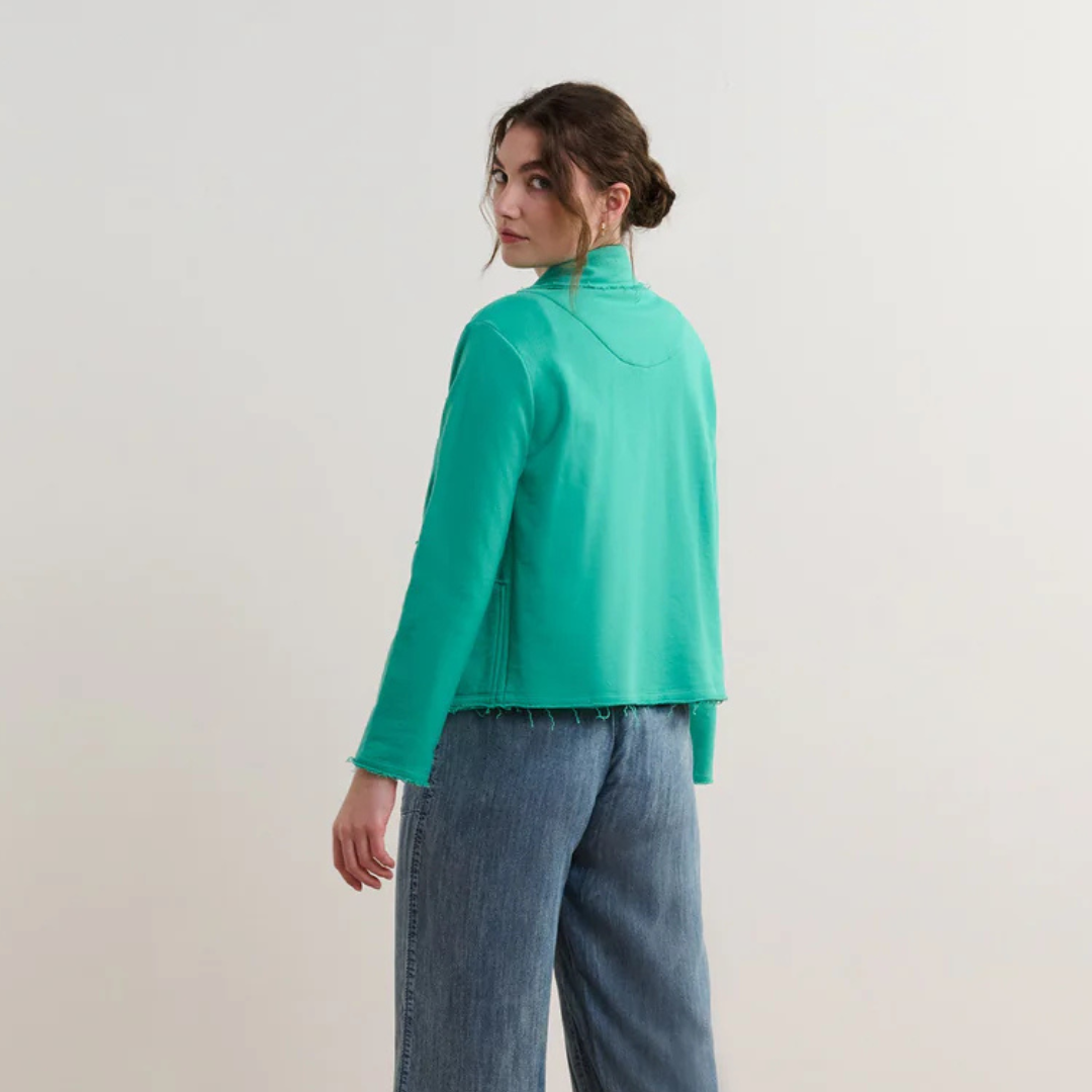 VESTON POUR FEMME BLAZER PREPPY VERT D'EAU S25SGL1811 HATLEY MAHEU GO SPORT CÔTÉ MANNEQUIN