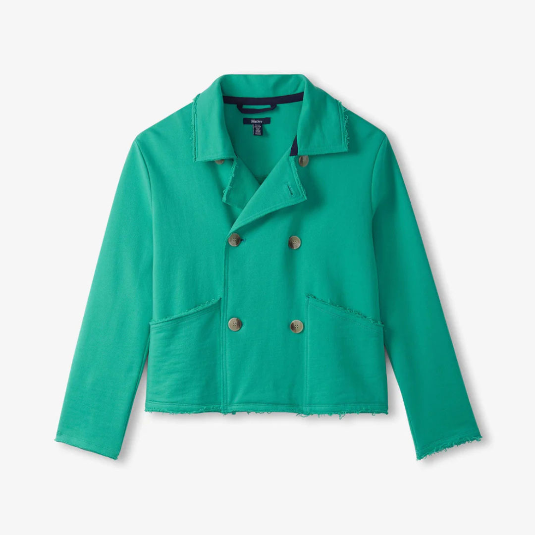 VESTON POUR FEMME BLAZER PREPPY VERT D'EAU S25SGL1811 HATLEY MAHEU GO SPORT DEVANT 