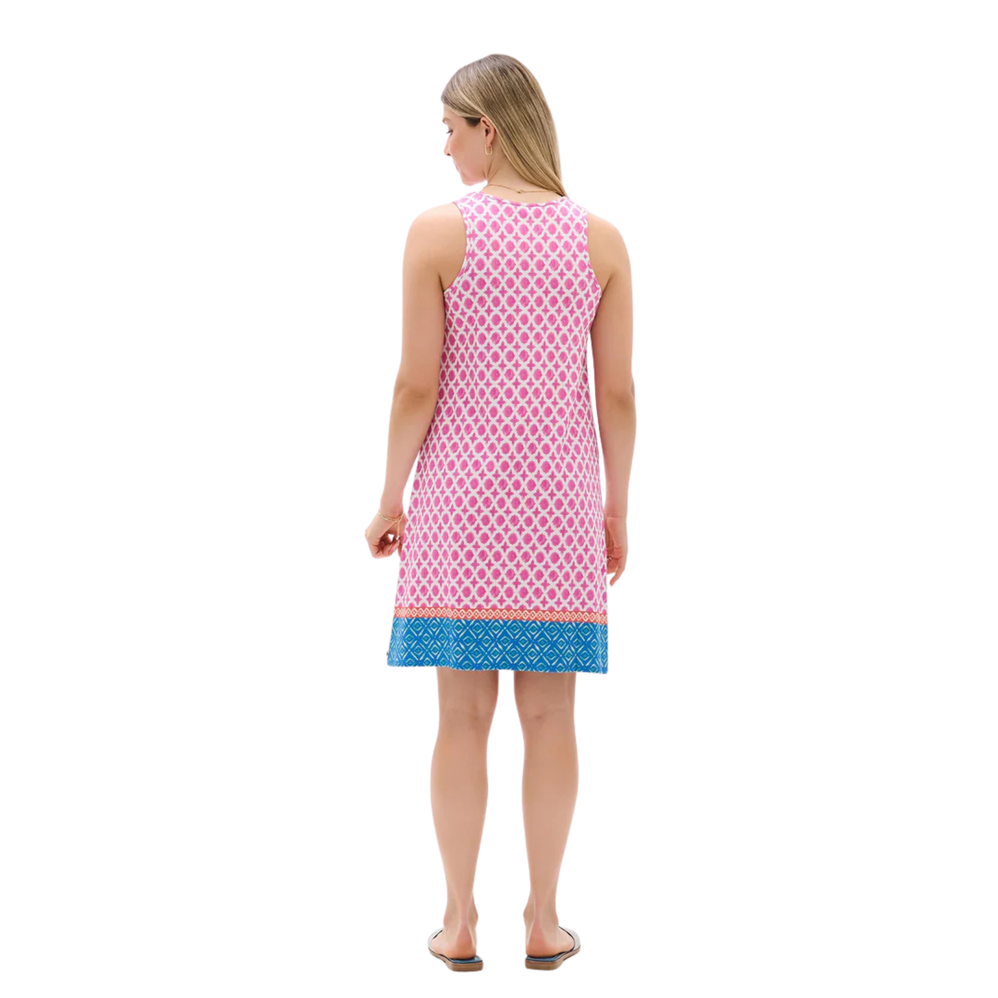 ROBE SANS MANCHE HATLEY FEMME BELLA MÉDAILLONS ROSES S26BBL1287 MAHEU GO SPORT MANNEQUIN DOS PLEIN PIED