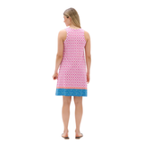 ROBE SANS MANCHE HATLEY FEMME BELLA MÉDAILLONS ROSES S26BBL1287 MAHEU GO SPORT MANNEQUIN DOS PLEIN PIED