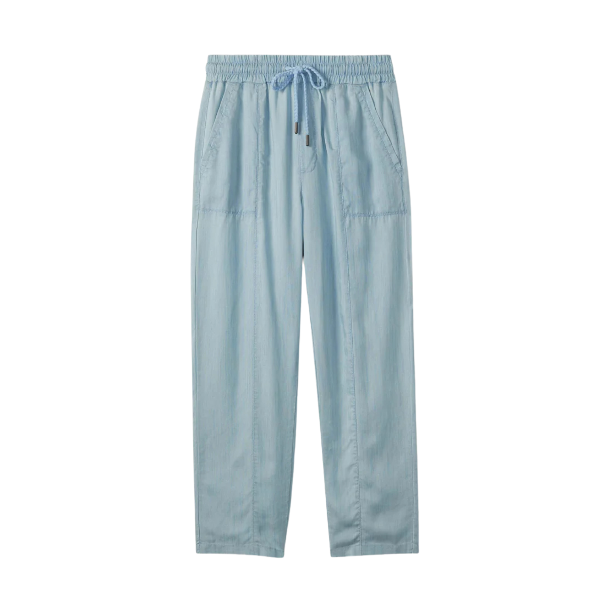 PANTALON HATLEY JAMBE DROITE FEMME BLEU PÂLE DÉLAVÉ S26BWL1802 MAHEU GO SPORT DEVANT