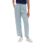 PANTALON HATLEY JAMBE DROITE FEMME BLEU PÂLE DÉLAVÉ S26BWL1802 MAHEU GO SPORT DEVANT MANNEQUIN