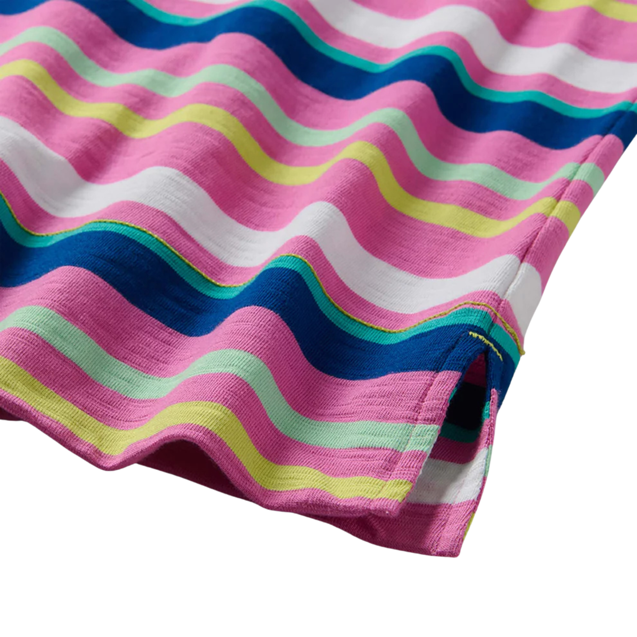 WOMEN'S SHORT SLEEVE DRESS, CHEERFUL STRIPES