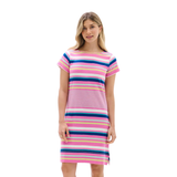 ROBE HATLEY À MANCHES COURTES FEMME RAYURES JOYEUSES S26CSL1909 MAHEU GO SPORT MANNEQUIN DEVANT
