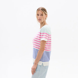 T-SHIRT EN TRICOT FEMME, SIMONE RAYURES ESTIVALES
