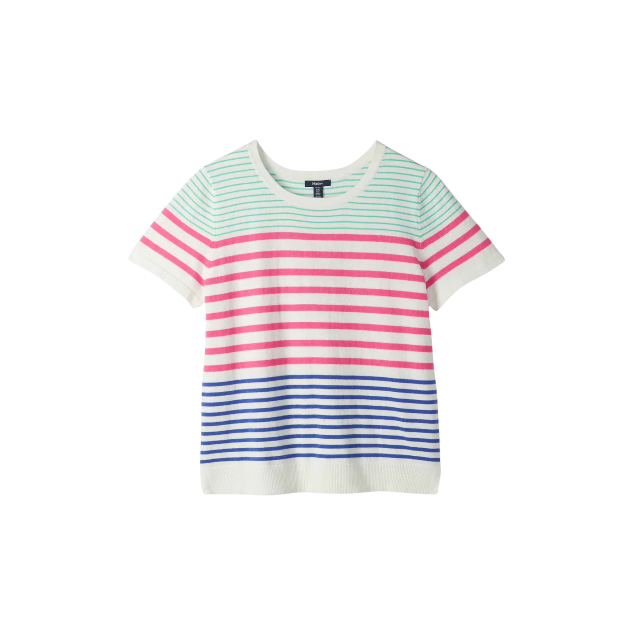 T-SHIRT MANCHES COURTES TRICOT FEMME SIMONE RAYURE ESTIVALE S26GSL1905 MAHEU GO SPORT DEVANT