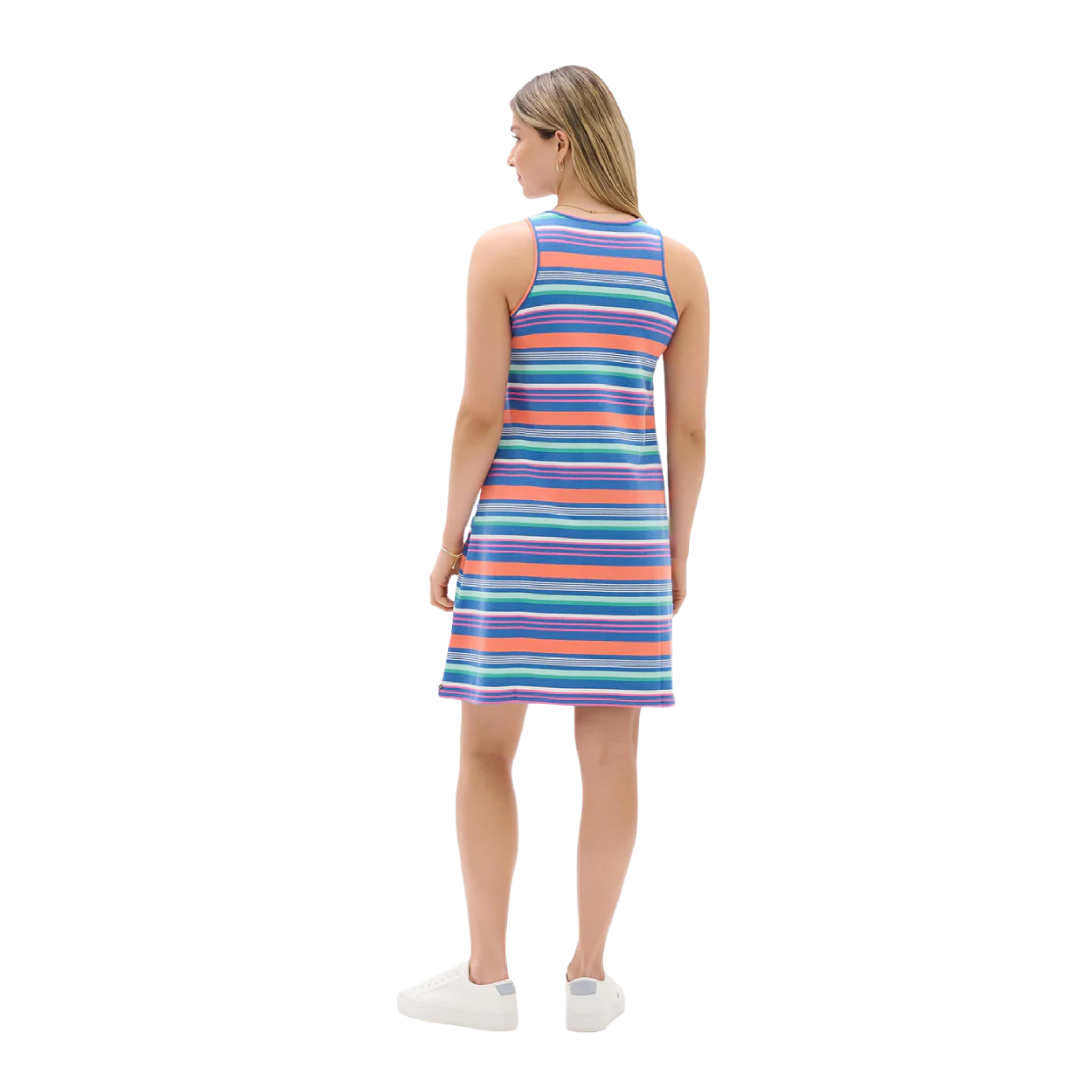 ROBE SANS MANCHES FEMME HATLEY BELLA RAYURES HAVANAISES S26HSL1287 MAHEU GO SPORT MANNEQUIN DOS PLEIN PIED