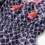 ROBE SANS MANCHES FEMME HATLEY CHLOE MÉDAILLONS BLEU MARINE S26MNL1643 MAHEU GO SPORT DETAIL TISSU