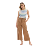 PANTALON NOUÉ HATLEY FEMME OEIL DE TIGRE S26TEL1828 MAHEU GO SPORT DEVANT MANNEQUIN PLEIN PIED