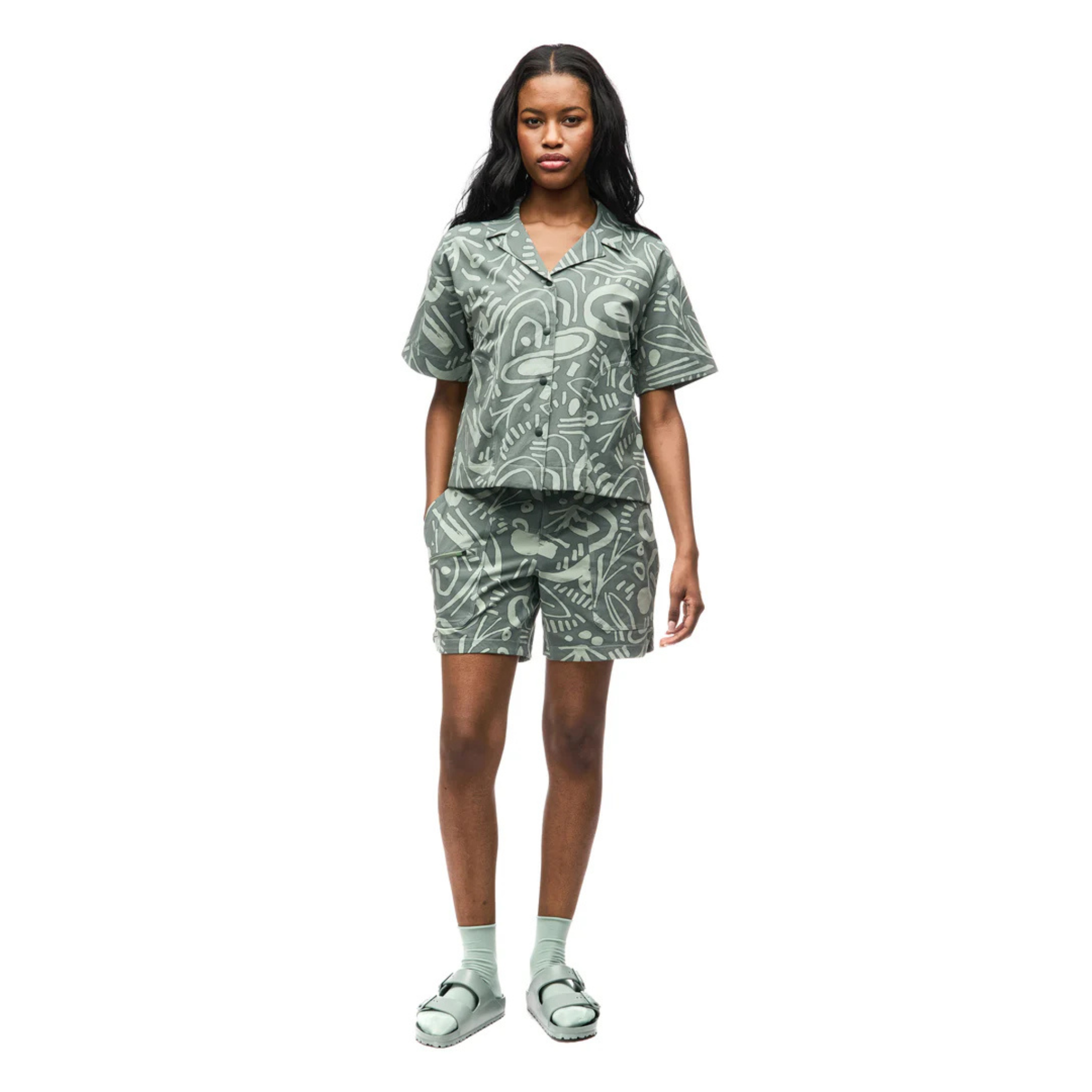 SHORT INDYEVA FEMME SAHRA II 6" ROSEMARY S26B0003 MAHEU GO SPORT DEVANT