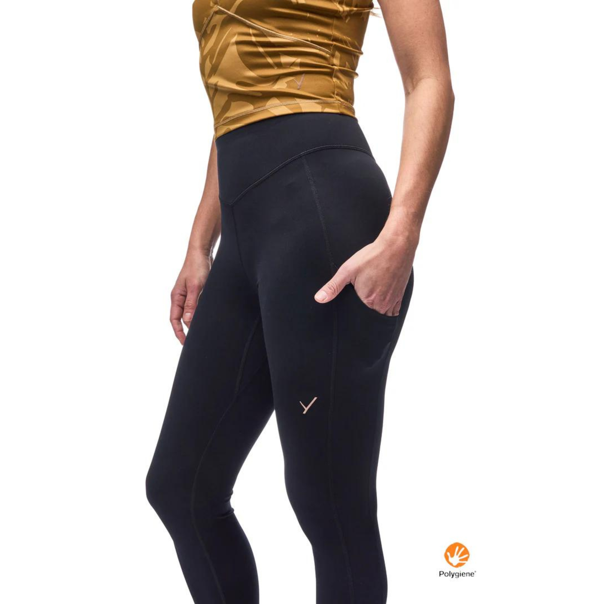 LEGGING POUR FEMME, SENDERO 25" NOIR INDYEVA MAHEU GO SPORT POCHE CÔTÉ