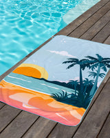 MICROFIBRE BEACH TOWEL, SUNSET