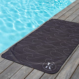 MICROFIBER BEACH TOWEL, DARK OCEAN