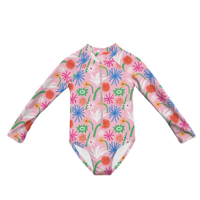 MAILLOT UNE PIÈCE HEADSTER KIDS FILLE GARDEN GROOVE SWLSSP26G6 MAHEU GO SPORT DEVANT