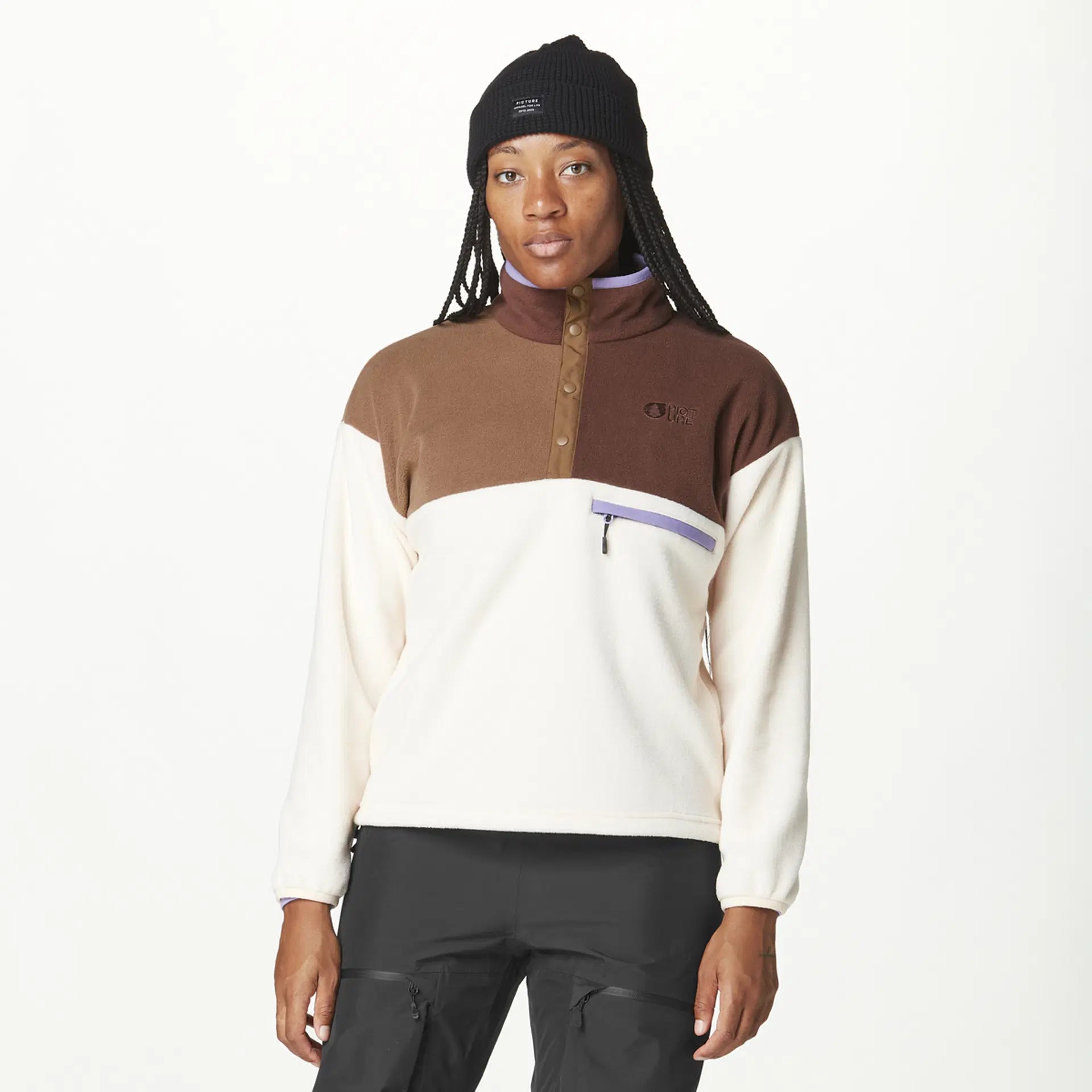 POLAR FEMME ARCCA 1/4 CACAO VANILLE SWT0161 PICTURE MAHEU GO SPORT DEVANT MANNEQUIN