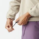 CHANDAIL POLAIRE POUR FEMME, ARCCA 1/4 BEIGE ET MAUVE