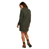 ROBE MANCHES LONGUES FEMME BITTERROOT OLIVE T1000024 TOAD AND CO MAHEU GO SPORT DOS MANNEQUIN PLEIN PIED