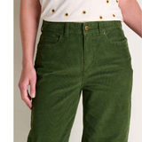 PANTALON JAMBE LARGE FEMME, COASTER CORD EPIDOTE