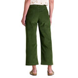 PANTALON JAMBE LARGE FEMME, COASTER CORD EPIDOTE