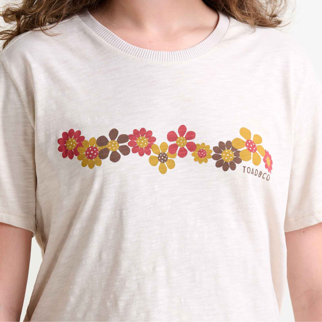 T-SHIRT POUR FEMME, BOUNDLESS SALT FLOWERS - Maheu Go Sport