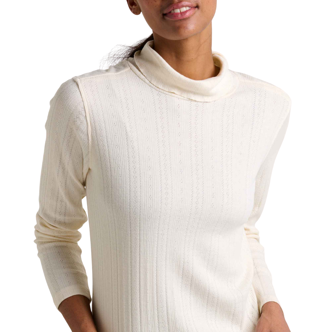 HAUT À MANCHES LONGUES FEMME, FOOTHILL POINTELLE SALT