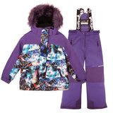 HABIT HIVER 2 PIECES ENFANT TALKA MAUVE 4 À 6X ANS CONIFERE MAHEU GO SPORT