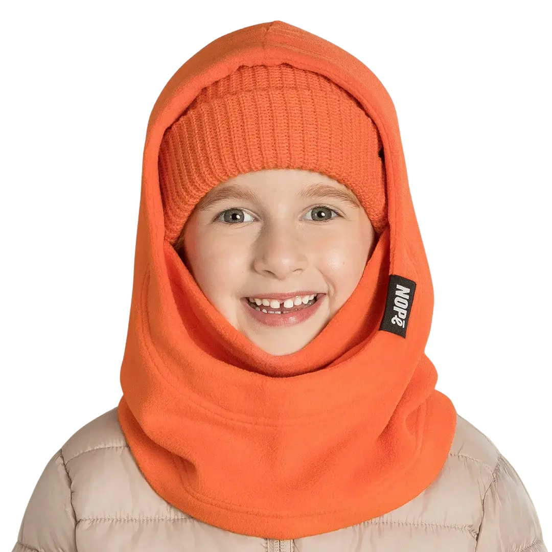 CAPUCHE POUR ENFANT, TANGERINE NOPE MAHEU GO SPORT MANNEQUIN DEVANT