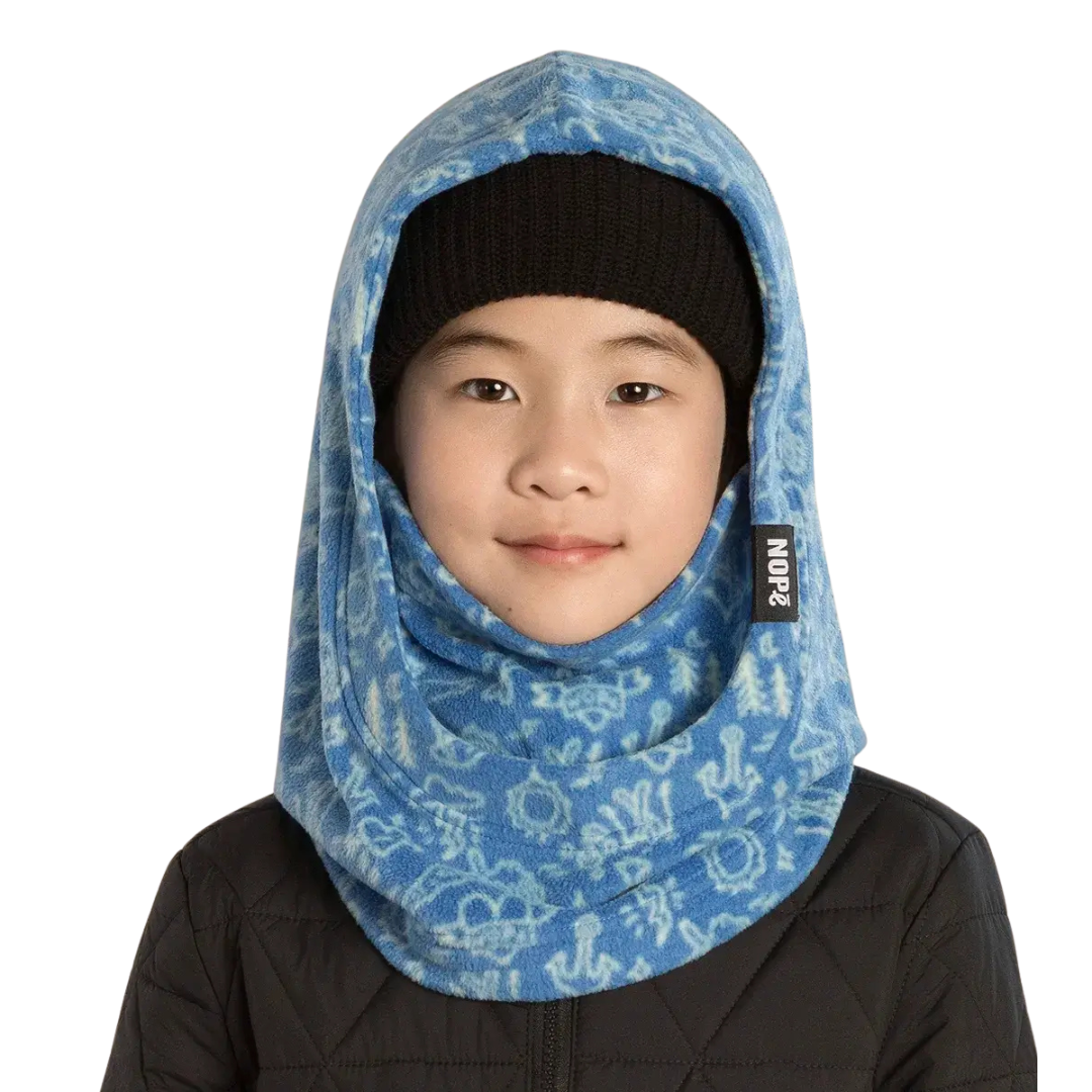 CAPUCHE ET SURCAPUCHE POUR ENFANT, TATTOO BLEUE