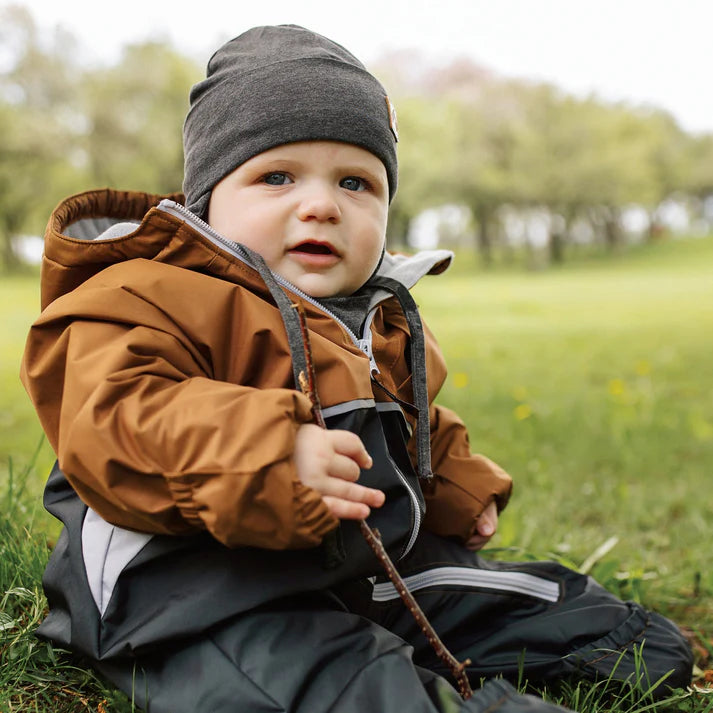TUQUE À OREILLES MI-SAISON ENFANT, GRIS CHINÉ - Maheu Go Sport
