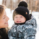 TUQUE À OREILLES POUR ENFANT, NOIR (0 à 12 ans)