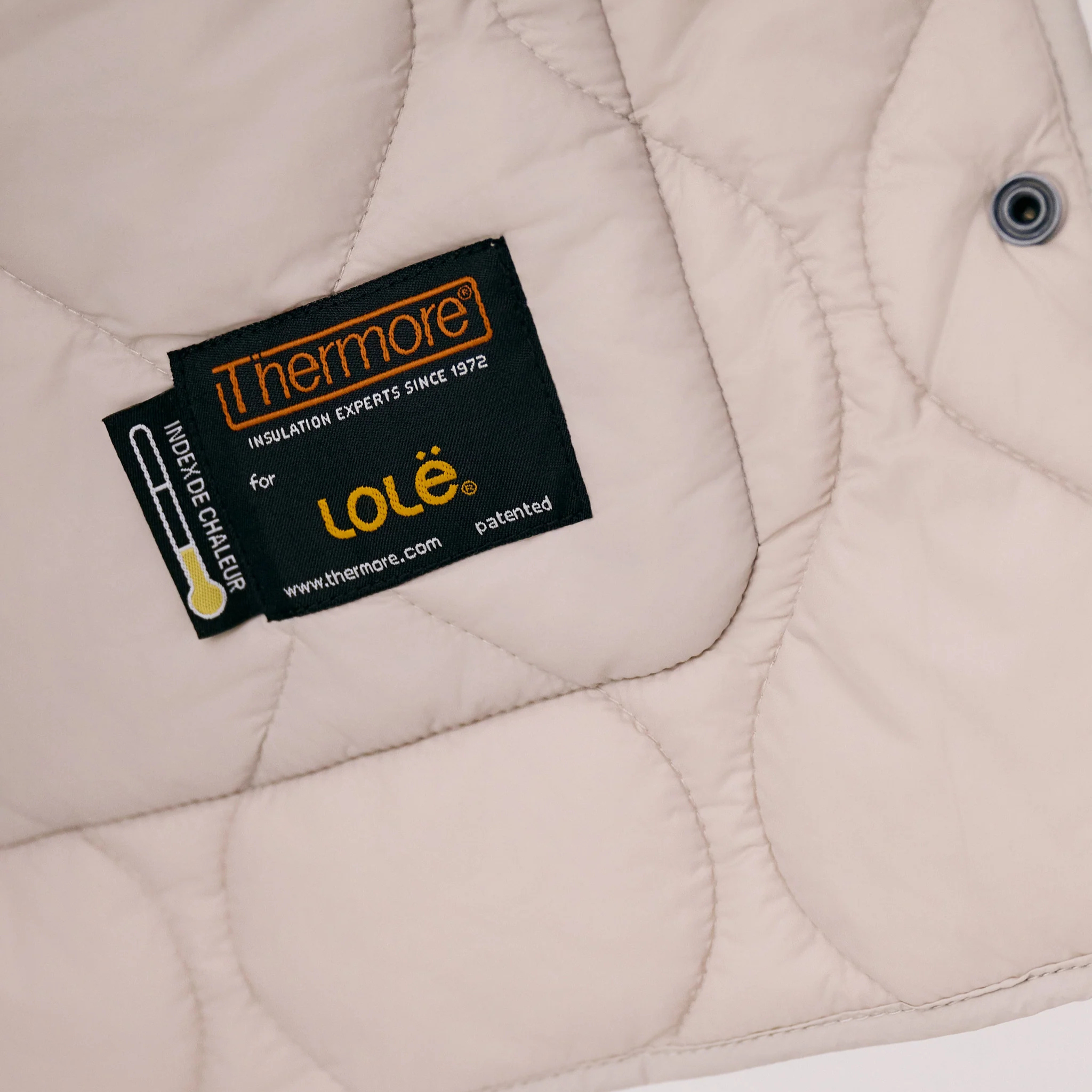 MANTEAU ISOLÉ FEMME, THE SHACKET BEIGE ARGENTÉ