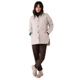 MANTEAU ISOLÉ LOLE FEMME THE SHACKET BEIGE ARGENTÉ LUW0885 G370 MAHEU GO SPORT DEVANT MANNEQUIN PLEIN PIED