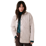 MANTEAU ISOLÉ LOLE FEMME THE SHACKET BEIGE ARGENTÉ LUW0885 G370 MAHEU GO SPORT DEVANT