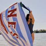 SERVIETTE DE PLAGE MICROFIBRE, SARDINE CLUB