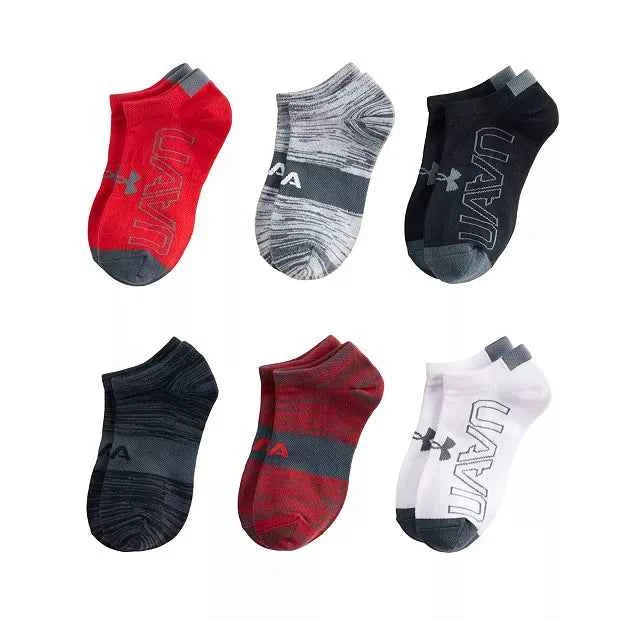 CHAUSSETTES SPORT POUR GARÇON, ESSENTIAL LITE ROUGE, BLANC ET GRIS