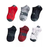 CHAUSSETTES SPORT POUR GARÇON, ESSENTIAL LITE ROUGE, BLANC ET GRIS