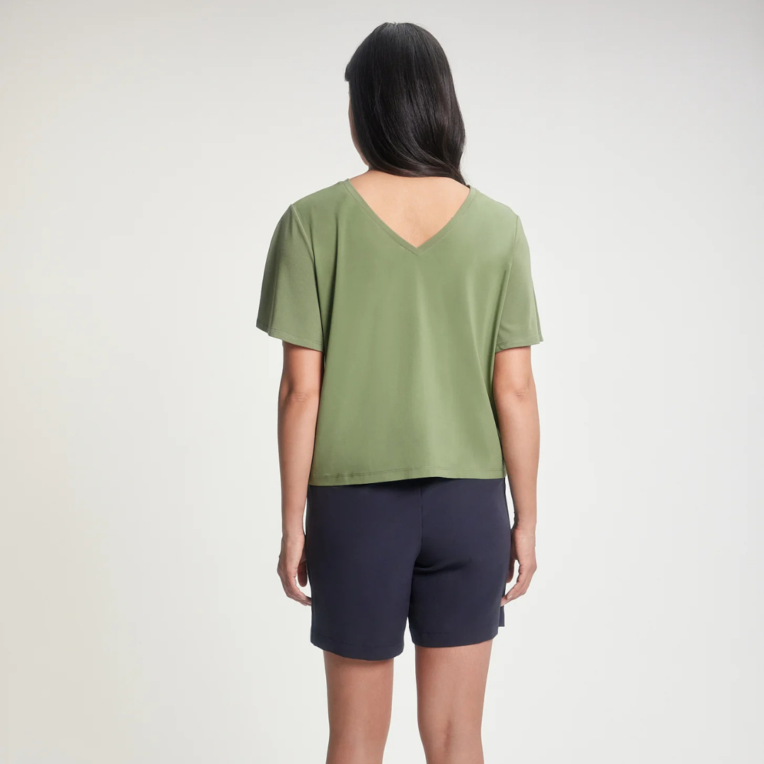 HAUT À MANCHES COURTES POUR FEMME, SHENLEY NOIR - Maheu Go Sport