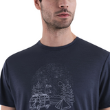 T-Shirt Homme 0A56WR Van Camp graphite Icebreaker MAHEU GO SPORT DETAIL COL