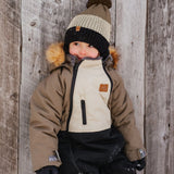HABIT D'HIVER 1 PIÈCE POUR ENFANTS, BEIGE (4 À 6 ANS)