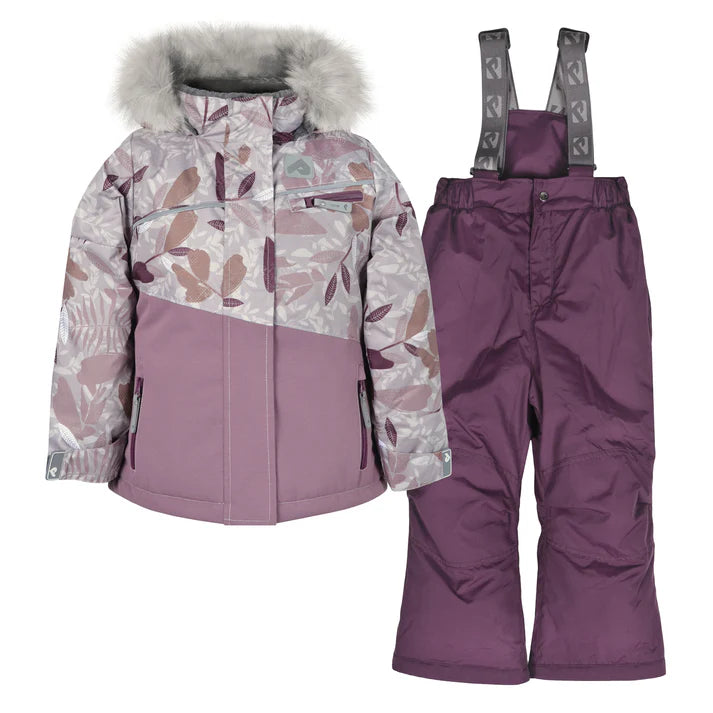 HABIT HIVER 2 PIÈCES FILLE FEUILLES 5 À 6X ANS VH302 C PERLIMPINPIN MAHEU GO SPORT MANTEAU PANTALON