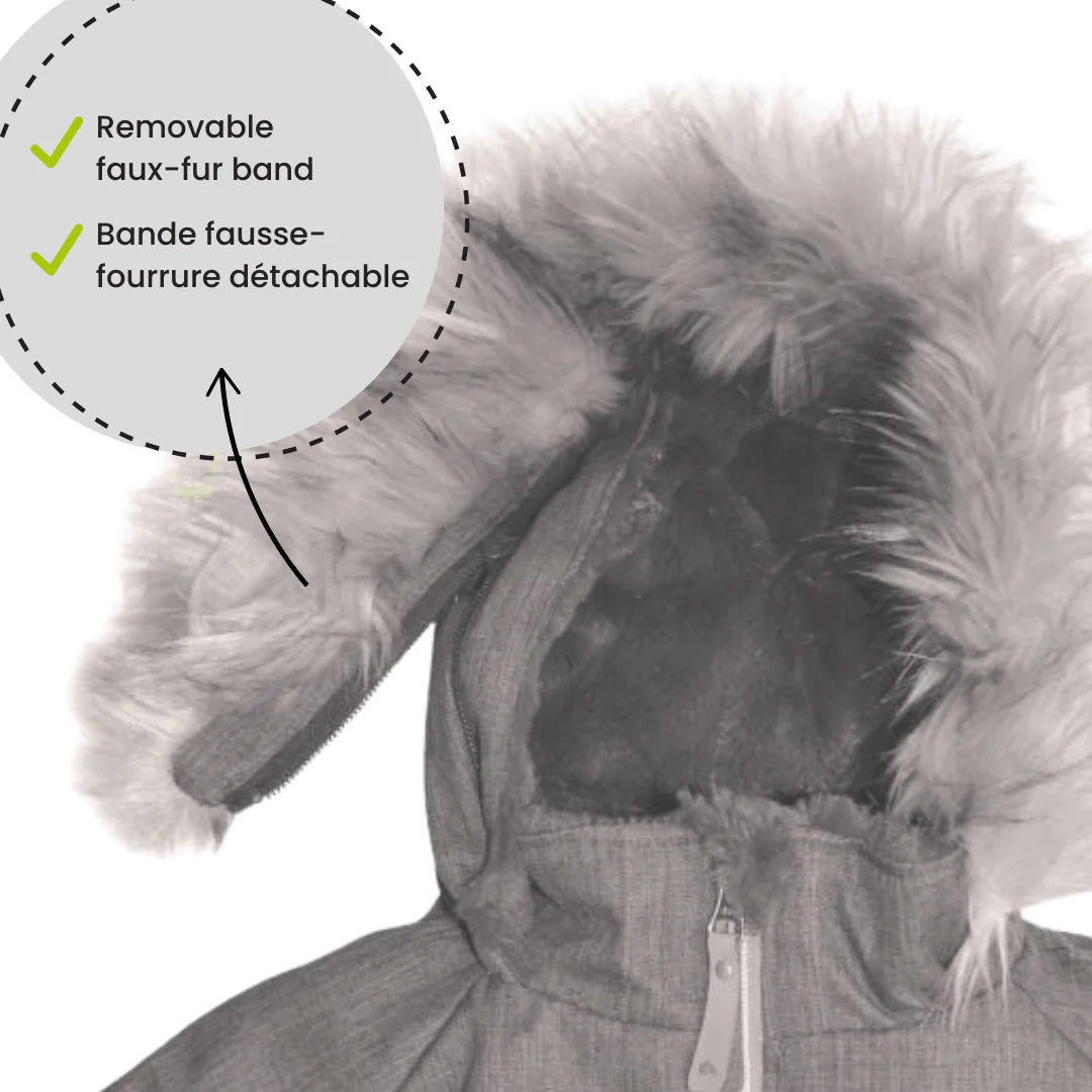 HABIT D'HIVER 2 PIÈCES POUR FILLE, IMPRIMÉ NATURE (7 À 12 ANS) - Maheu Go Sport